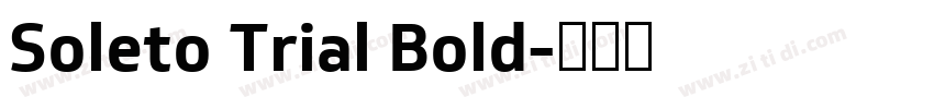 Soleto Trial Bold字体转换